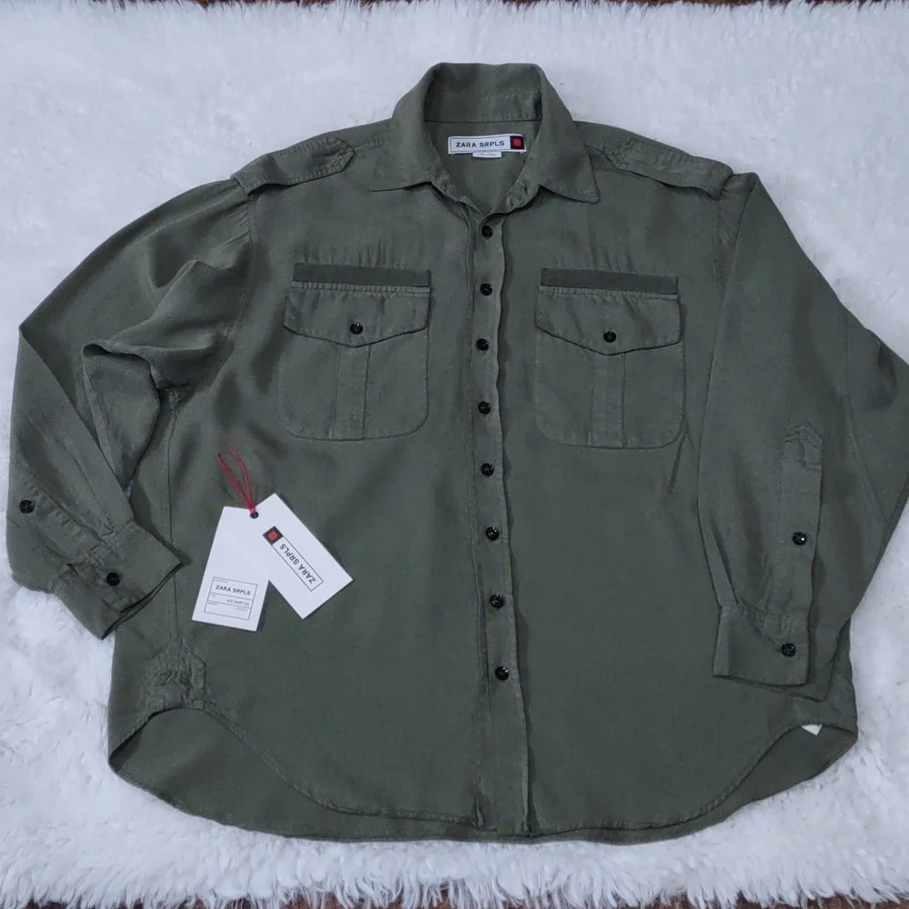 ZARA SRPLS LONG SLEEVE SHIRT. - Picture 3 of 17